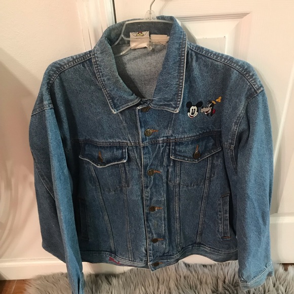 mickey denim jacket Jackets & Blazers - Vintage Mickey mouse denim jacket medium